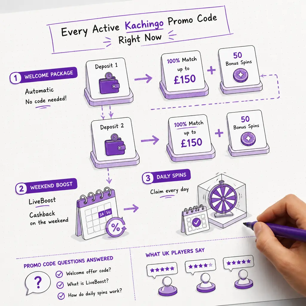Kachingo Promo Code – United Kingdom visual guide for Kachingo